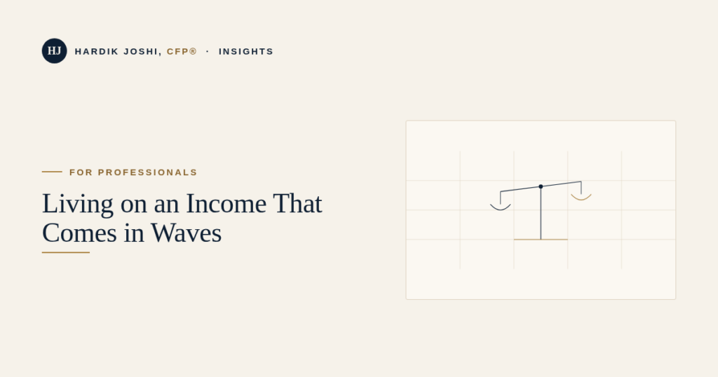 Nwj living on an income that comes in waves